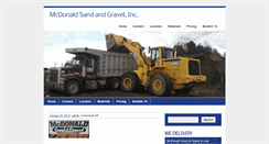 Desktop Screenshot of mcdonaldsandandgravel.com
